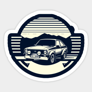 Ford Escort Rally Car Sticker